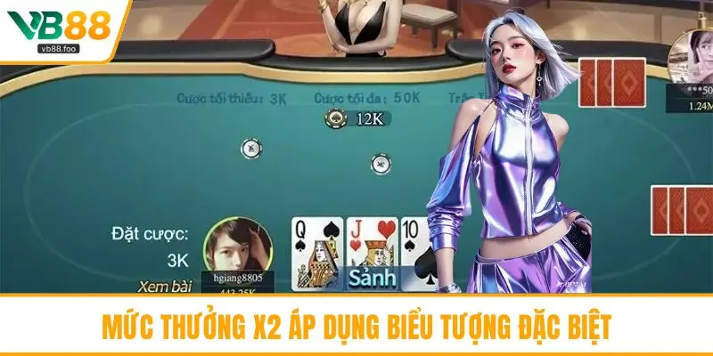 Mức thưởng x2 áp dụng biểu tượng đặc biệt