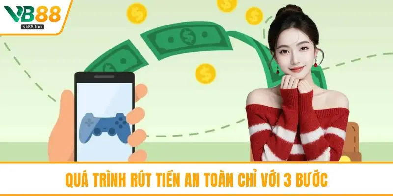 Quá trình rút tiền an toàn chỉ với 3 bước